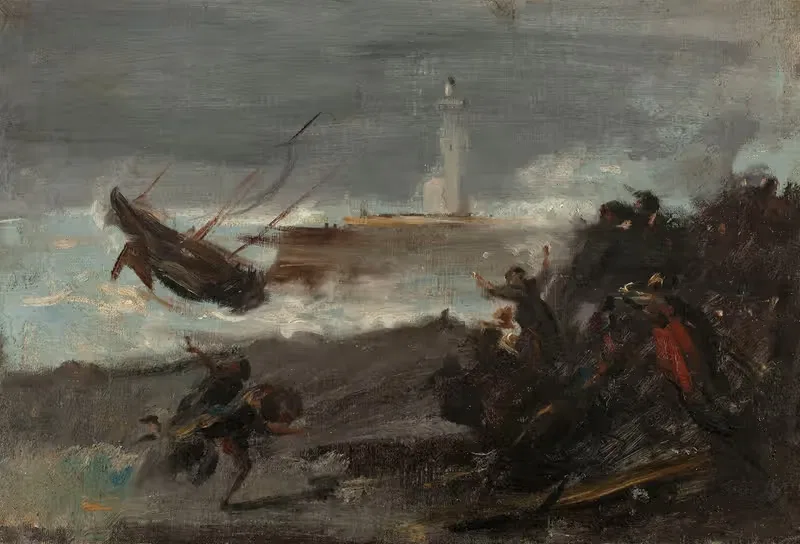 Naufrage dans le port de Dieppe — Jean-Baptiste Carpeaux
