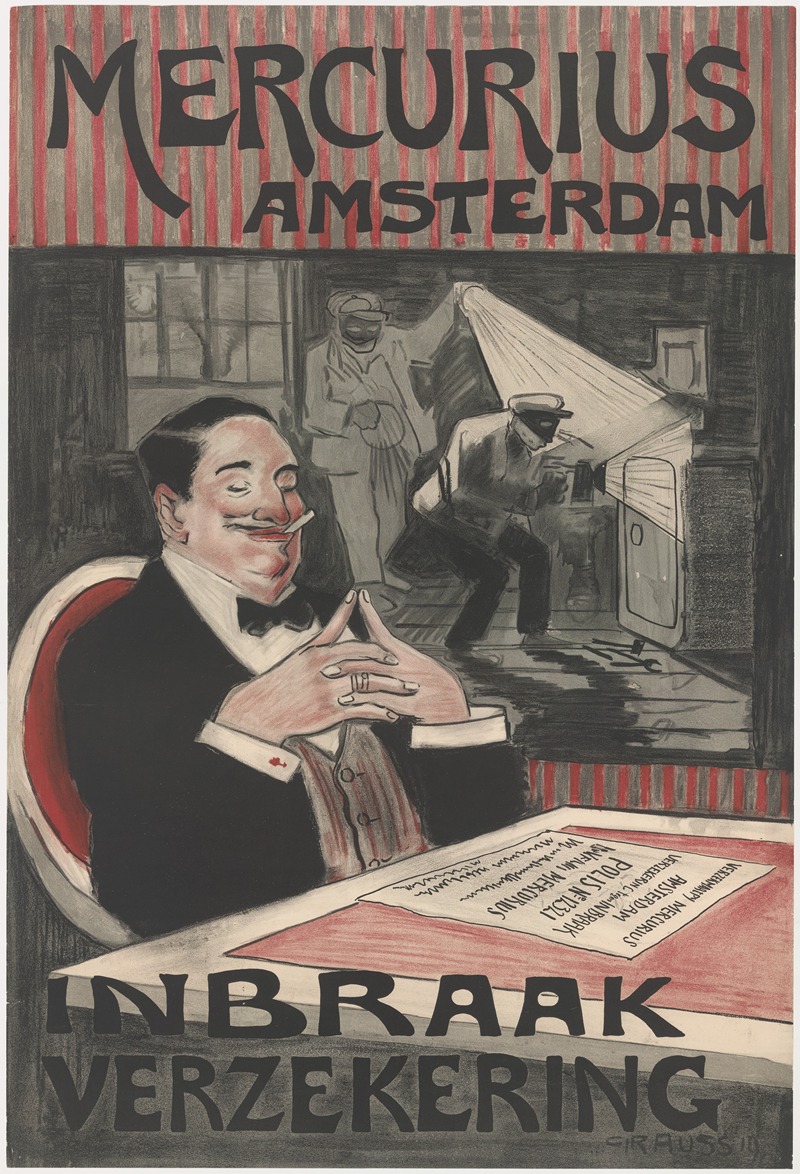 Mercurius Amsterdam by Geert Grauss, 1919 — digital art print download
