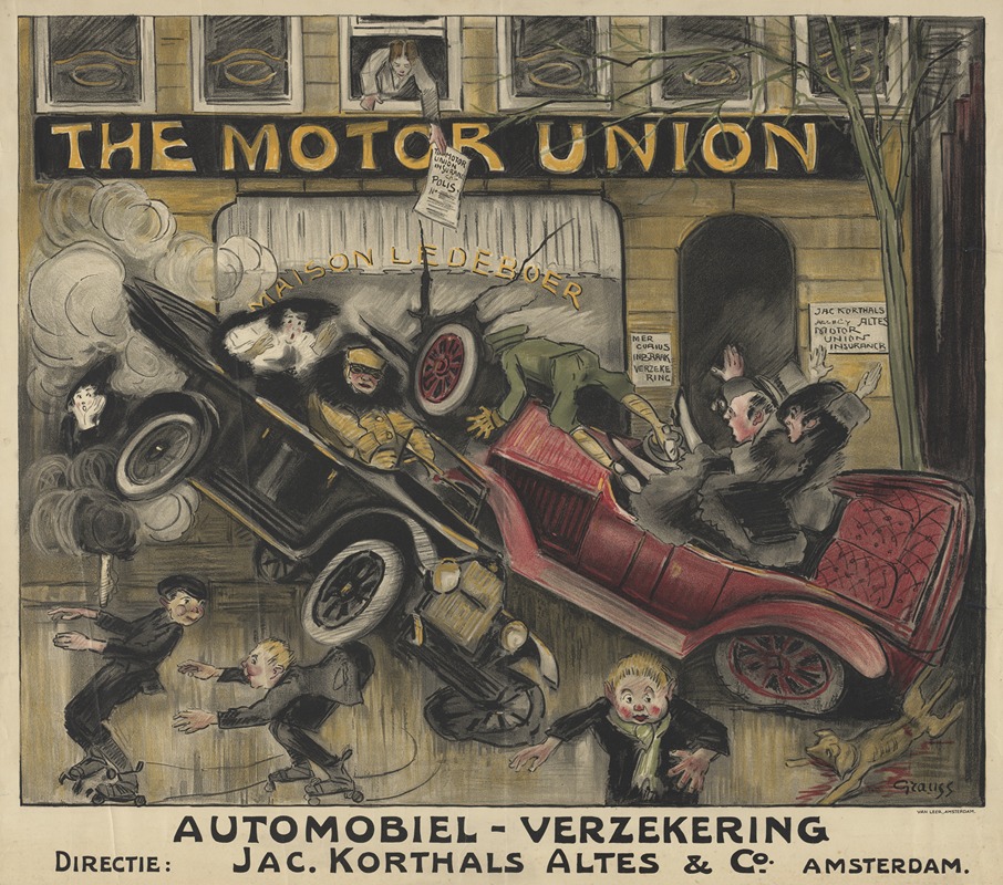 The Motor Union by Geert Grauss, 1910 — digital art print download