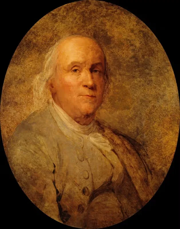 Бенджамин Франклин (1706-1790) by Жозеф Сифред Дюплессис, 1706-1790 — digital art print download