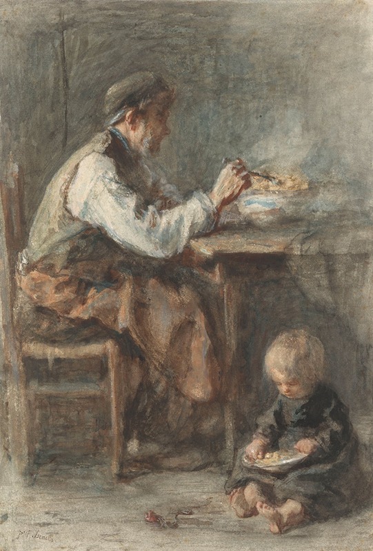 De schoenmaker by Jozef Israëls, 1834 - 1911 — digital art print download