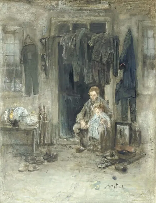 Сын старого народа by Йозеф Исраэльс, c. 1888 — digital art print download