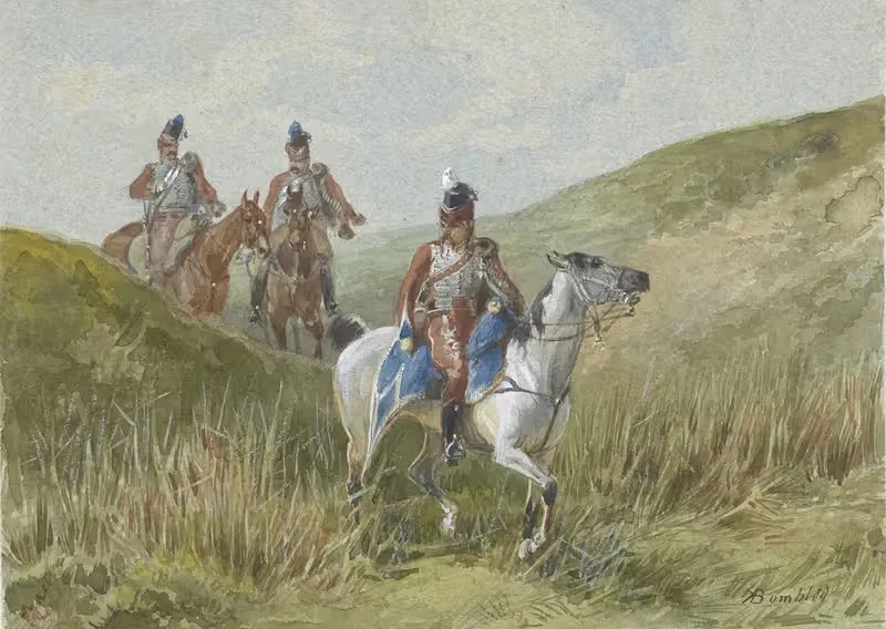 Три французских гусара by Карел Фредерик Бомблед, 1886 — digital art print download