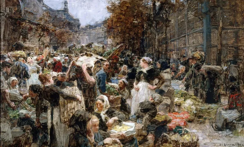 Обеспечение рынков by Леон Огюст Лермиц, 1888 — digital art print download