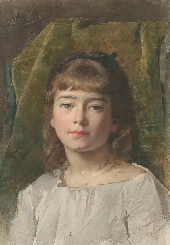 Portret van een onbekend meisje — Nicolaas van der Waay