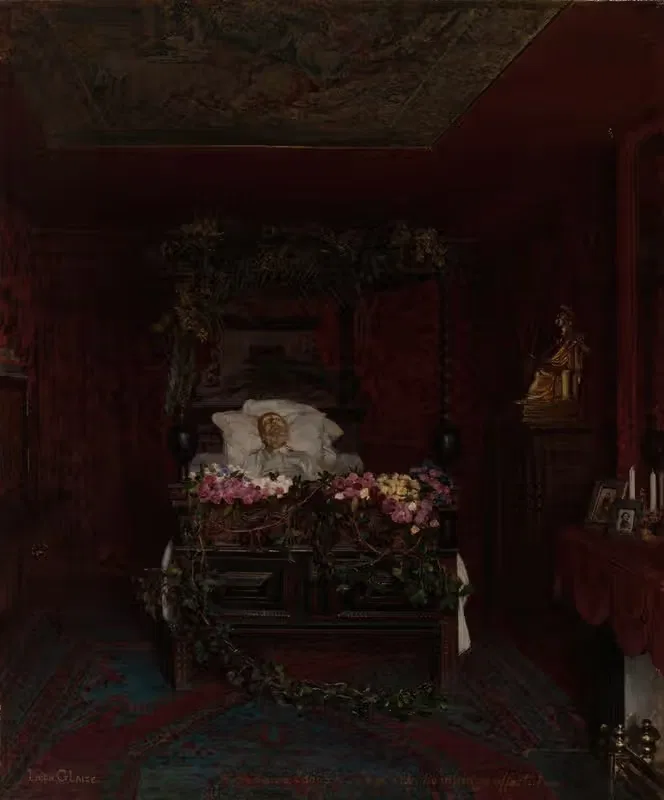 Victor Hugo sur son lit de mort — Pierre Paul Léon Glaize