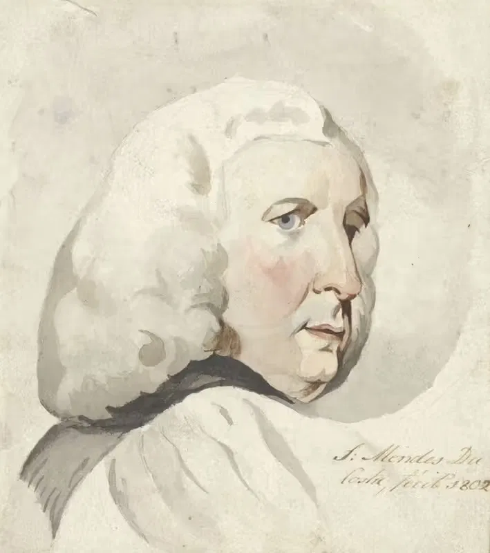 Hoofd van een man, naar rechts — Samuel Henri Mendes da Costa