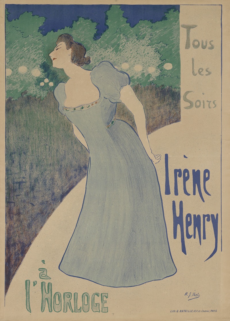 Irène Henry à l'Horloge — Анри-Габриэль Ибель