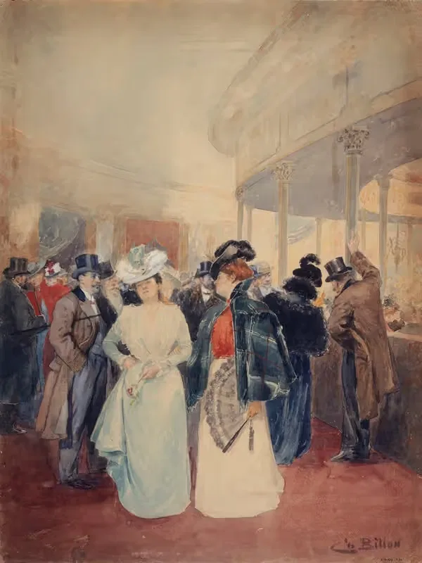 Le promenoir du Moulin Rouge — Charles Billon
