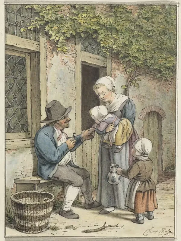 Разговоры крестьян by Кристина Шалон, 1758 - 1808 — digital art print download