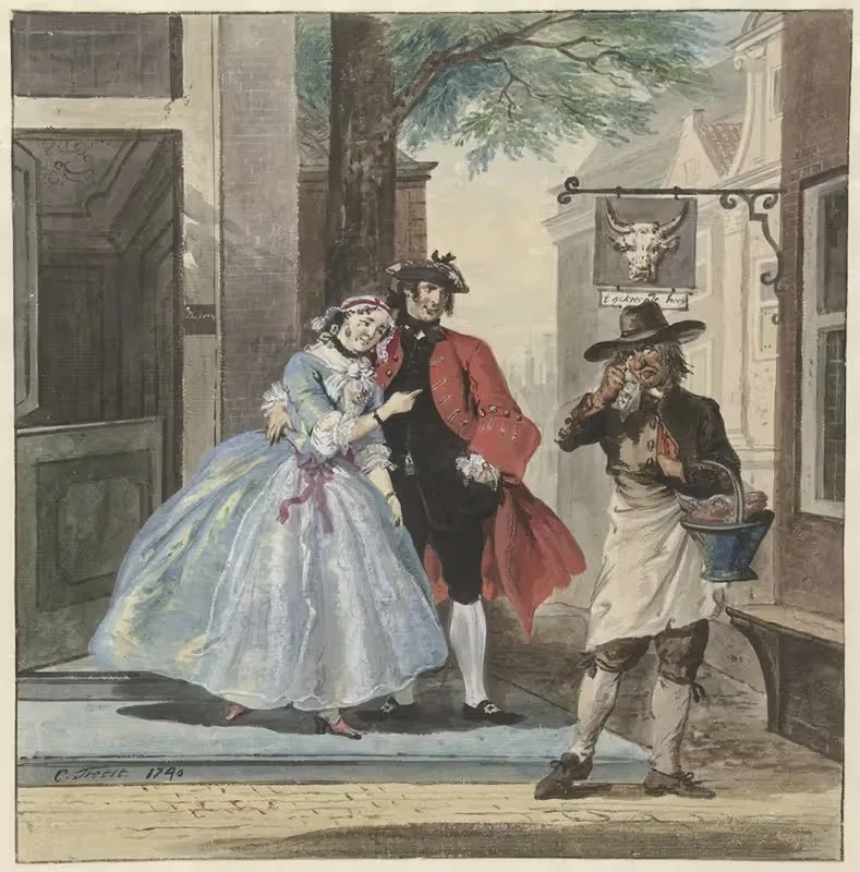 Toneelscène uit Pefroen met het schaapshoofd — Cornelis Troost