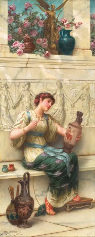 The finishing touch by Emile Eisman-Semenowsky — digital art print download