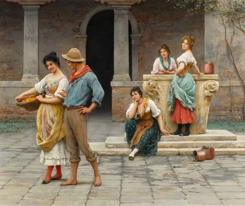 No Love Without Envy by Eugen von Blaas, 1901 — digital art print download