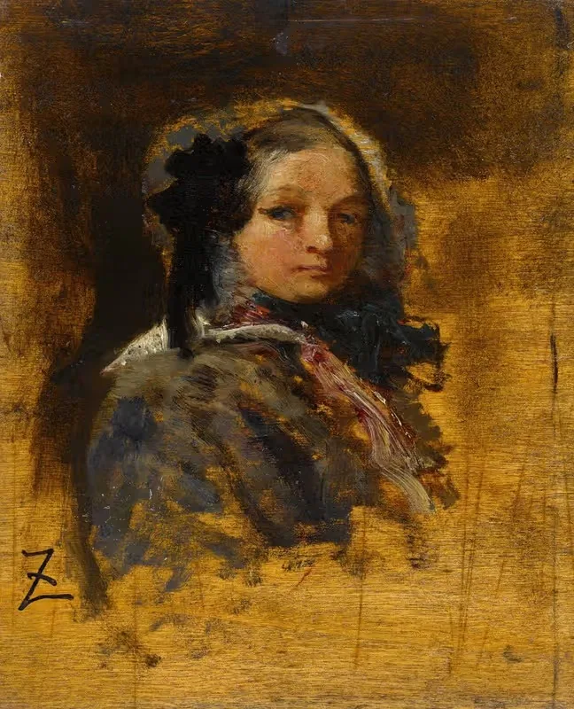 Portrait de jeune fille — Félix Ziem