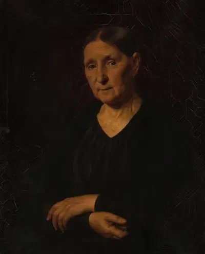 Portrait de femme, bras croisés by Féodor Pétrovitch Tchoumakoff — digital art print download