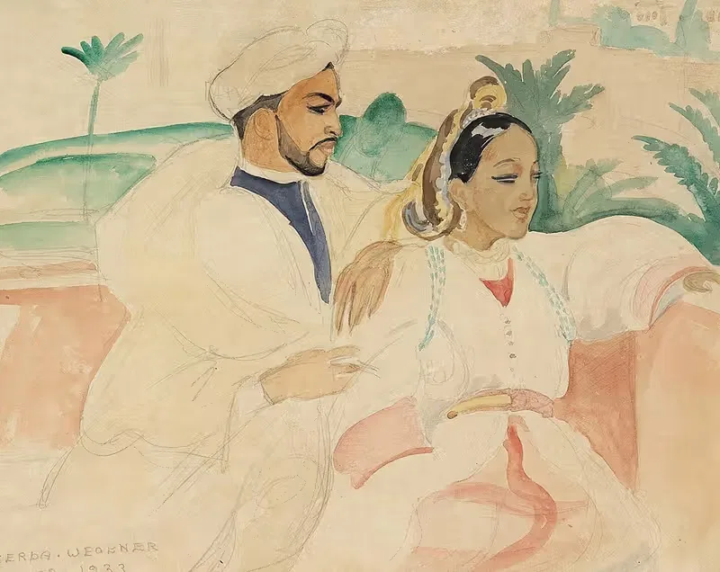 Марокканская пара by Герда Вегенер, 1933 — digital art print download