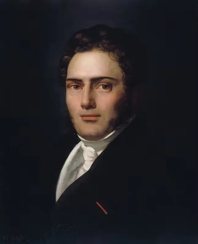 Портрет Сен-Аман Базара by Хендрик Шеффер, 1821 — digital art print download