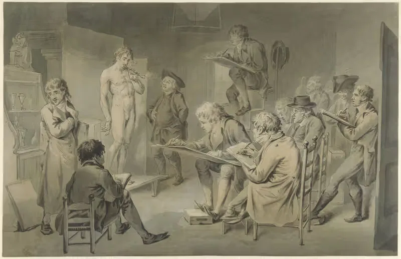 Tekenles op een academie — Jacob Smies