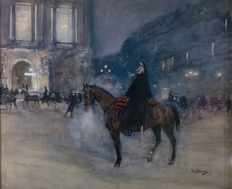 Фасад оперы в вечер гала by Жан Бера, 1867 - 1935 — digital art print download