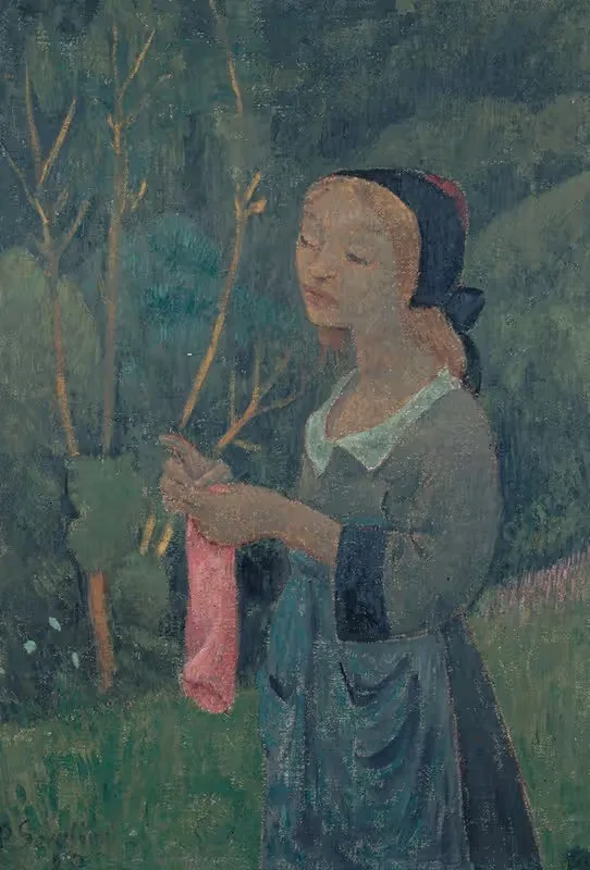Вязальщица в розовых чулках by Поль Серюзье, 1920 — digital art print download