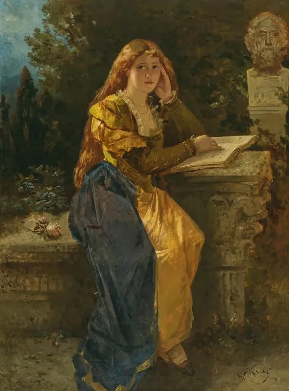 The Beautiful Philosopher by Wilhelm Kray — digital art print download