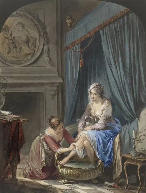 Toilet van een jonge vrouw — Willem Joseph Laquy