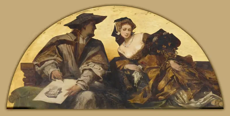 Ганс Гольбейн Младший by Ганс Макарат, 1881-1884 — digital art print download