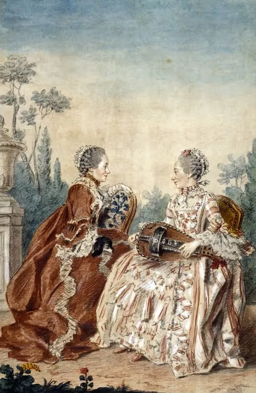Mme de Julienne et Mme de Serré — Louis Carrogis Carmontelle