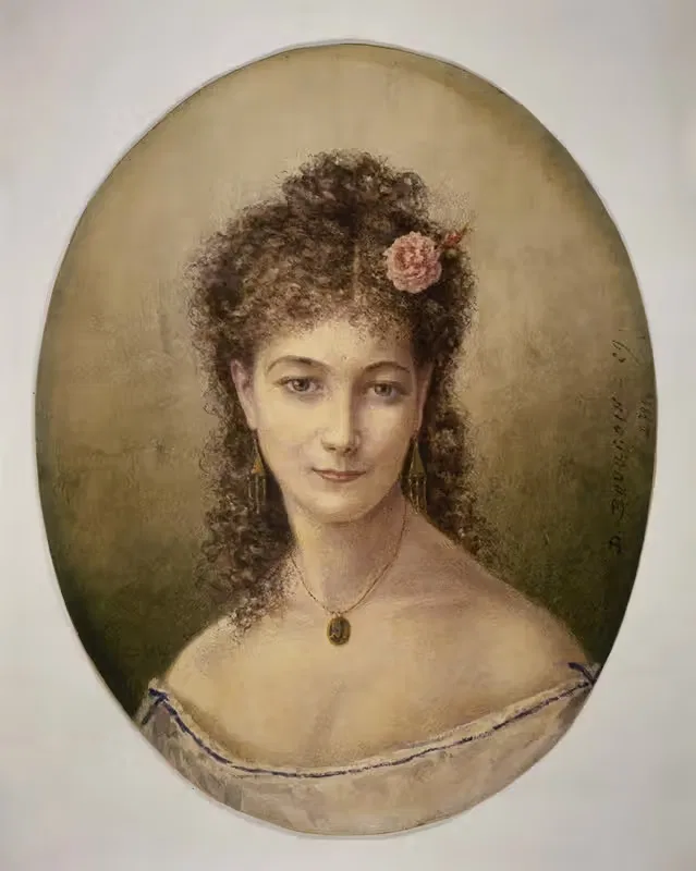 Портрет Сары Бернар by Мари-Дезире Бургуа, 1889 — digital art print download