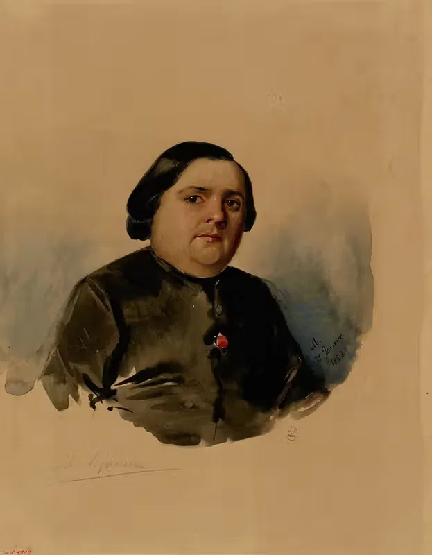 Портрет аббата Кокере by Матильда Бонапарт, 1852 — digital art print download