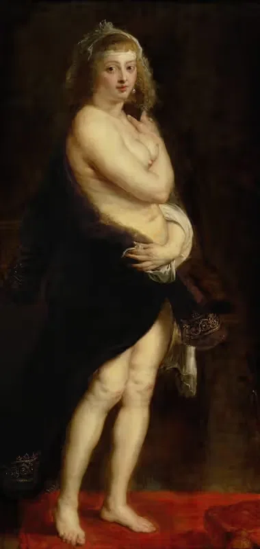 Хелена Фурмент в меховом халате by Петер Пауль Рубенс, 1636-1638 — digital art print download