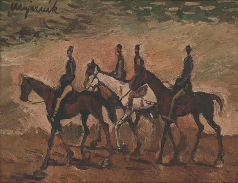 Конная патруль by Циприан Майерник, 1944 — digital art print download