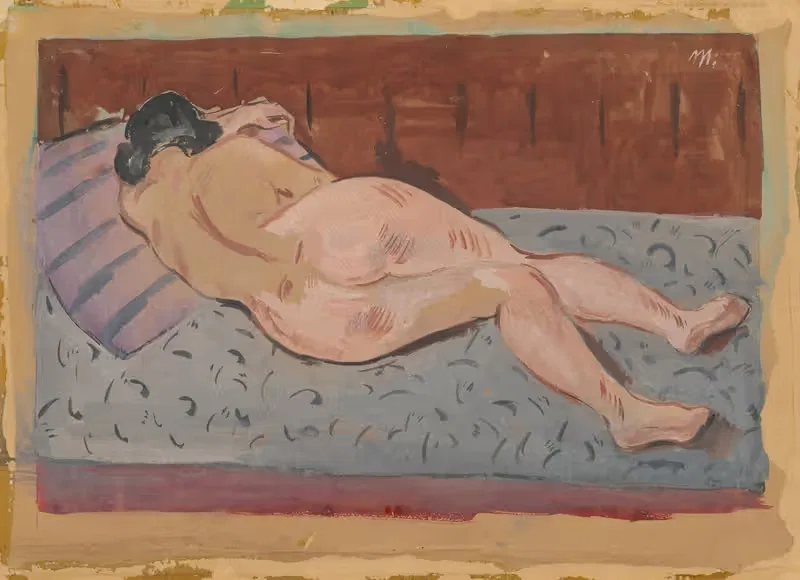 Reclining Nude by Cyprián Majerník, 1930–1939 — digital art print download