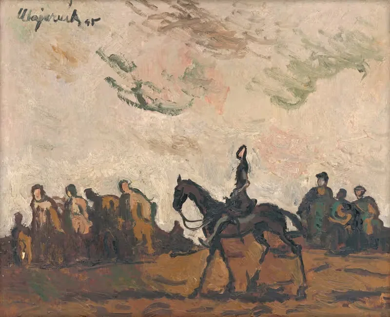 Беженцы by Циприан Майерник, 1945 — digital art print download