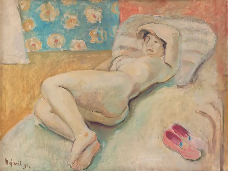 Отдыхающая женщина by Циприан Майерник, 1931 — digital art print download