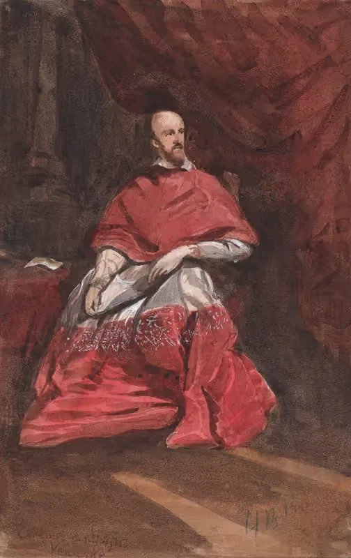 Cardinal Bentivoglio by Hercules Brabazon Brabazon — digital art print download