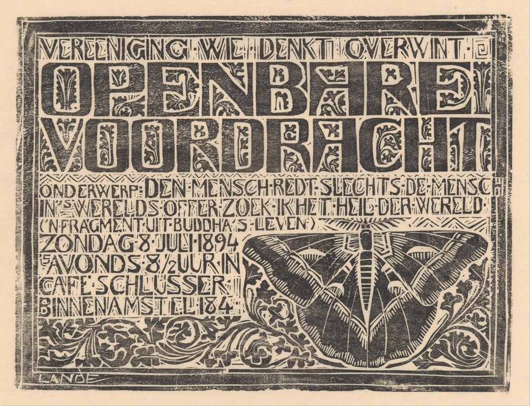 Den mensch redt slechts de mensch — Mathieu Lauweriks