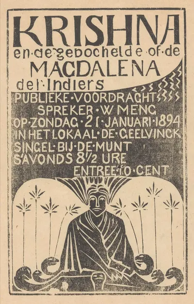 Krishna en de gebochelde of de Magdalena der Indiers by Матье Лауверикс, 1894 — digital art print download