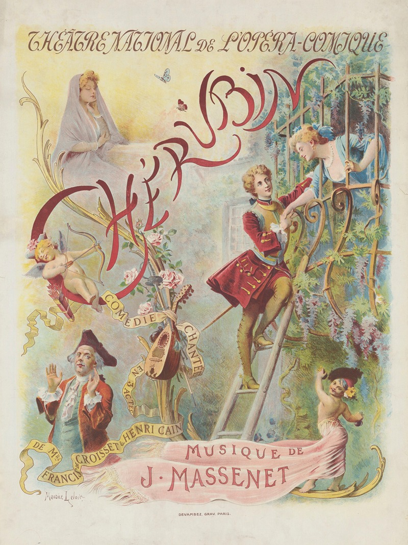 Jules Massenet – Chérubin by Морис Лелоар, 1905 — digital art print download