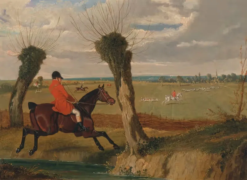 Сафолкская охота; Полный крик by Джон Фредерик Херринг-старший, 1833 — digital art print download