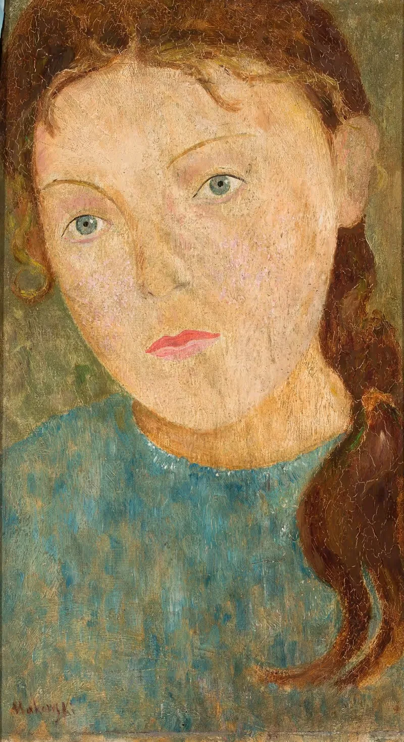 Девушка с красной косой — Тадеуш Маковский