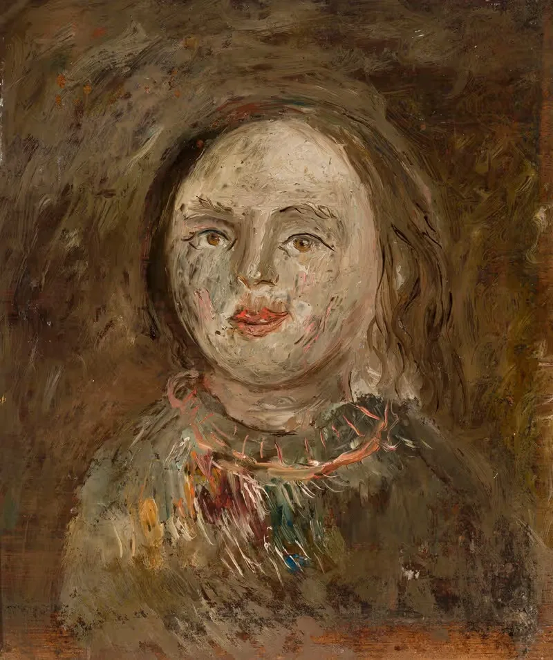 Голова девочки by Тадеуш Маковский, 1919 — digital art print download