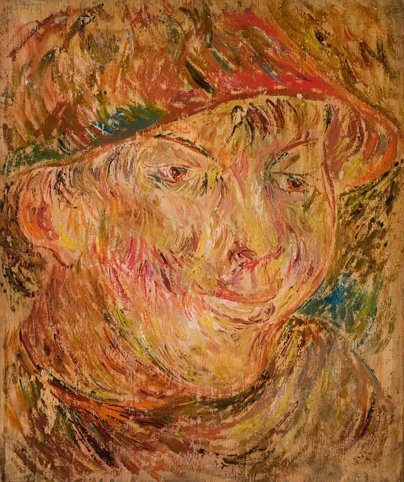 Head of a boy in a hat — Tadeusz Makowski