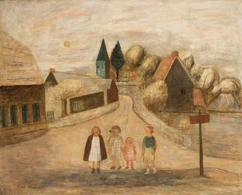 Нормандский пейзаж (Бревильпон) by Тадеуш Маковский, 1927 — digital art print download