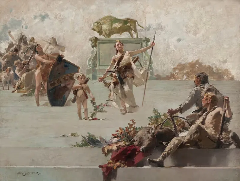 Allegory of the hunt — Zdzisław Jasiński