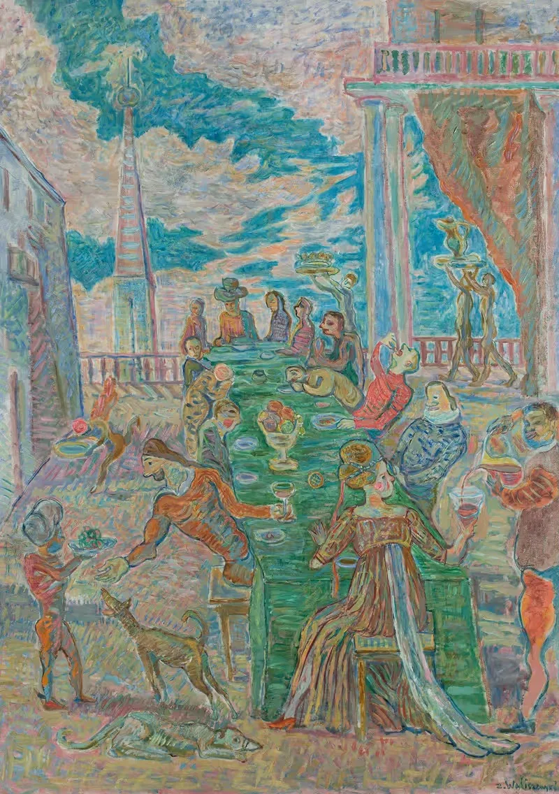 Banquet by Zygmunt Waliszewski, 1933 — digital art print download