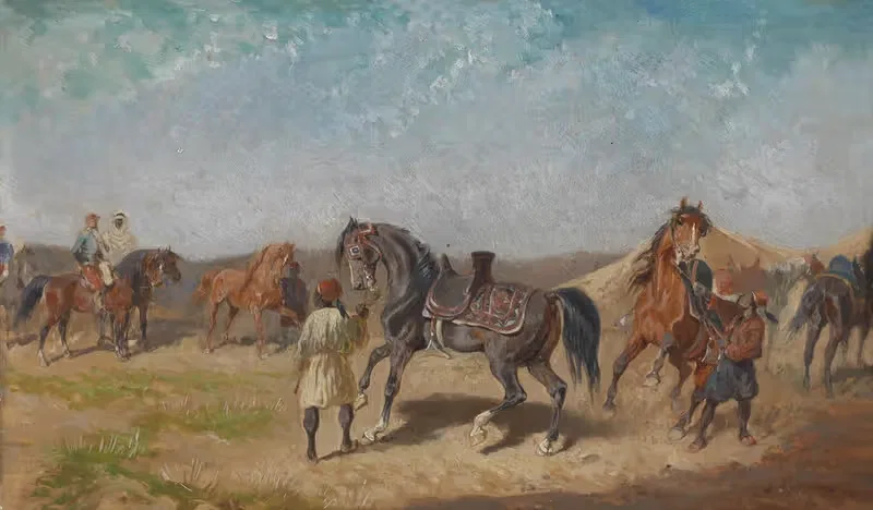 Nordafrikanisches Reiterlager — Alexander Von Bensa