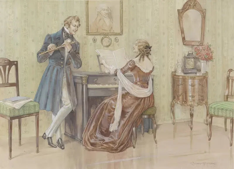 Hausmusik by Carl Fischer-Köystrand — digital art print download