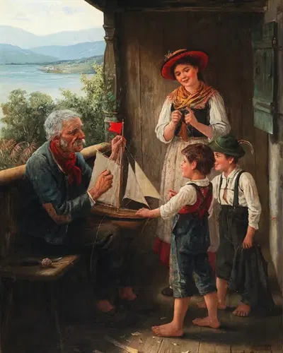 Das Segelschiff by Carl von Bergen — digital art print download