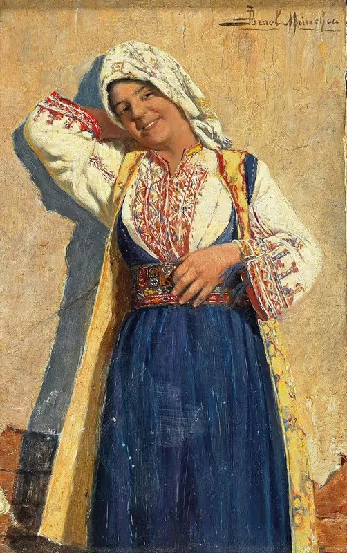 Junges Mädchen in Volkstracht — Daniel Israel